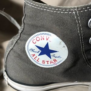 High top grey converse